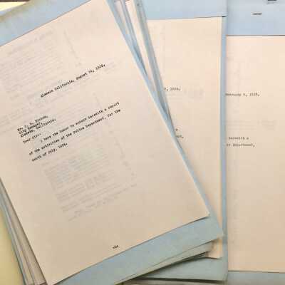 Monthly Police Department Reports, July 1925-June 1927
