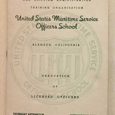 Graduation Program, 1944: United States Maritime Service Officers School Graduation Program