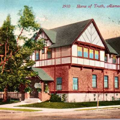 Postcard depicting the Home of Truth Church, 1912