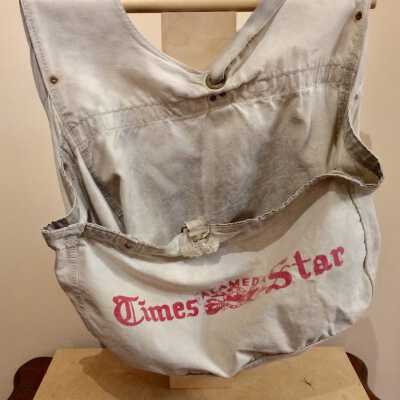 Alameda Times Star Newspaper delivery bag, c. 1970s-early 1980s