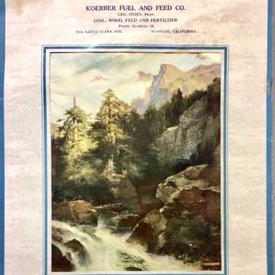 Calendar advertising Koerber Fuel & Food, 1941