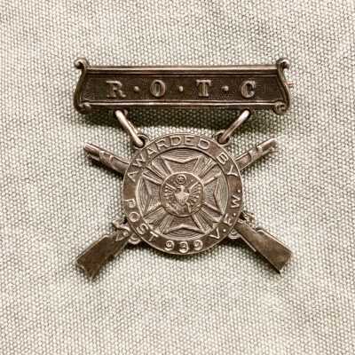 Alamada High School R.O.T.C. medal awarded E. Netherwood, 1929