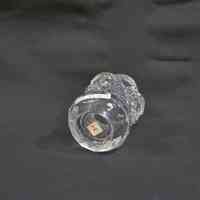Pressed Clear Glass Toothpick Holder - Image 2