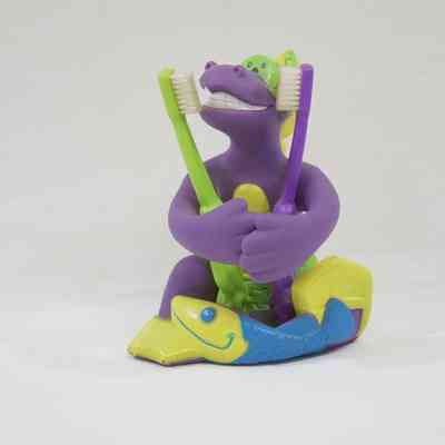 Snorkling Dinosaur Toothbrush Stand