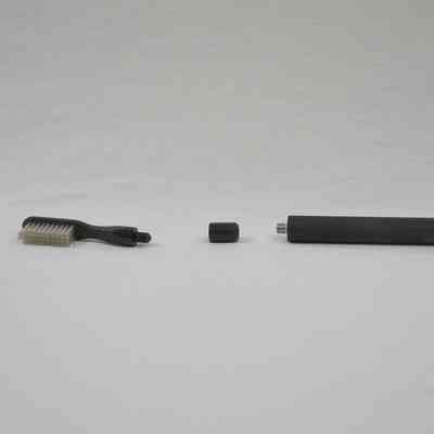 Black Rubber Twist Toothbrush