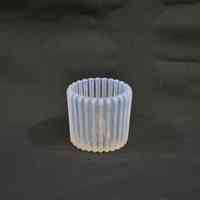 Opal Iridescent Ribbed Toothpick Holder - Image 4