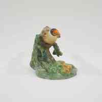 Porcelain Goldfinch on Tree Stump Toothpick Holder - Image 5