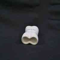 Nude Female Torso Glazed Porcelain Toothpick Holder. - Image 3