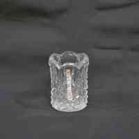 Clear, Cut Glass Toothpick Holder - Image 2