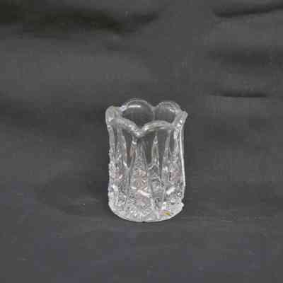 Clear, Cut Glass Toothpick Holder
