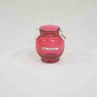 Red Glass Vase Toothpick Holder - Image 2