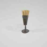 Man Carrying Basket on Back Metal Toothpick Holder - Image 2