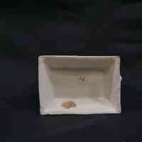 Porcelain Pig Standing on Rectangular Base Toothpick Holder - Image 3