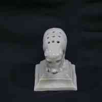 Porcelain Pig Standing on Rectangular Base Toothpick Holder - Image 4