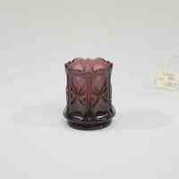 Purple glass toothpick holder - Image 3