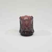 Purple glass toothpick holder - Image 6