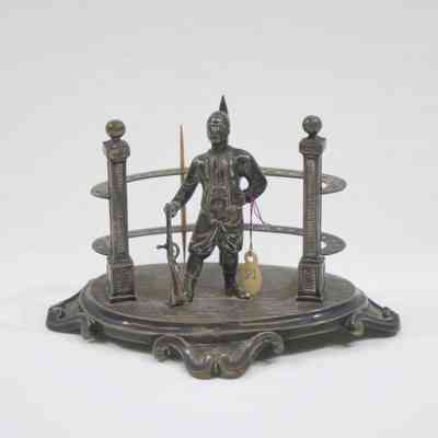 Soldier Holding Rifle Toothpick Holder