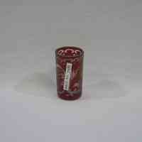 Red Glass Toothpick Holder - Image 2