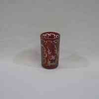 Red Glass Toothpick Holder - Image 4