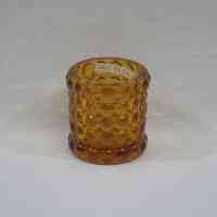 Amber Hobnail in Five Rows Cylindrical Toothpick Holder - Image 4