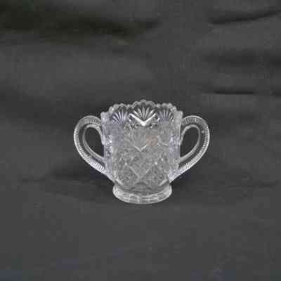 Toothpick holder, clear glass