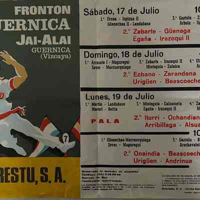 Fronton Guernica Jai-Alai poster