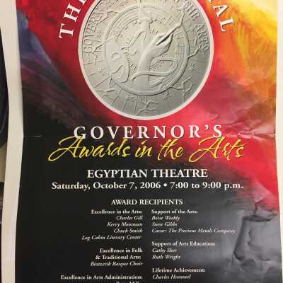 Governor's Awards in the Arts poster