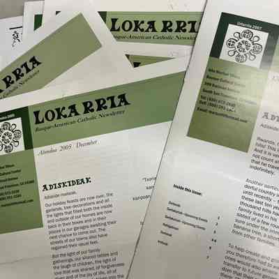 Lokarria : Basque-American Catholic newsletter