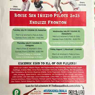 Boise San Inazio Pilots 2025 : Anduiza Fronton