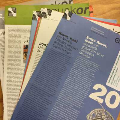 Euskor : Euskadiko Orkestra Sinfonikoaren boletin Albistaria = boletin informativo de la Orquesta Sinfonica de Euskadi = bulletin d'information de l'Orchestre symphonique d'Euskadi