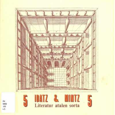 Idatz & mintz : literatur atalen sorta, volume 5