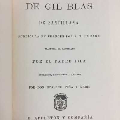 Historia de Gil Blas de Santillana