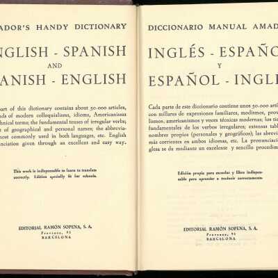 Diccionario manual Amador inglés-español y español-inglés : edición revisada y ampliada = Amador's handy dictionary English-Spanish and Spanish-English