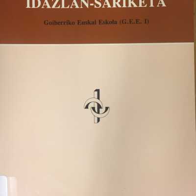 I. "Gerriko" Idazlan-Sariketa : Goiherriko Euskal Eskola (G.E.E. I)