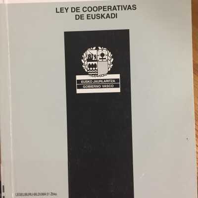 Euskadiko Koperatiben Legea = Ley de Cooperativas de Euskadi