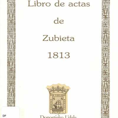 Libro de actas de Zubieta 1813