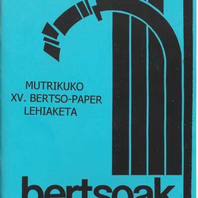 MUTRIKU XV Bertso-Paper Lehiaketa : [bertsoak]