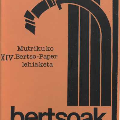 MUTRIKU XIV Bertso-Paper Lehiaketa : [bertsoak]