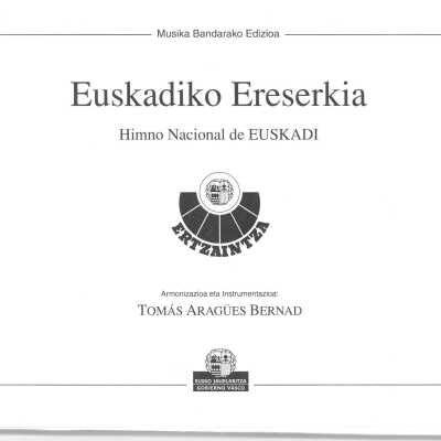 Euskadiko ereserkia : himno nacional de Euskadi