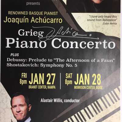 Boise Philharmonic presents Renowned Basque Pianist Joaquin Achucarro