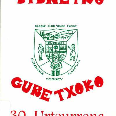 Sydneyko Gure Txoko 30. Urteurrena