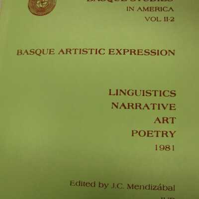 Basque Artistic Expression Linguistics Narrative Art Poetry