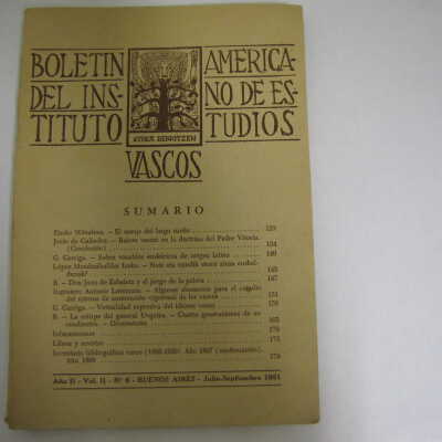 Boletin del Instituto Americano de Estudios Vascos