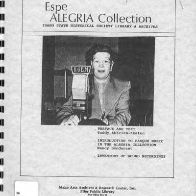Espe Alegria collection ; Idaho State Historical Society Library & Archives