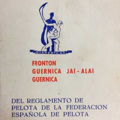 Fronton Guernica jai-alai Guernica del reglamento de pelota de la Federacion Espanola de Pelota
