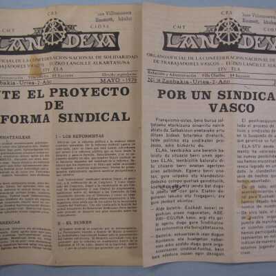 Lan Deya : Official Board of the National Confederation of Solidarity of Basque Workers