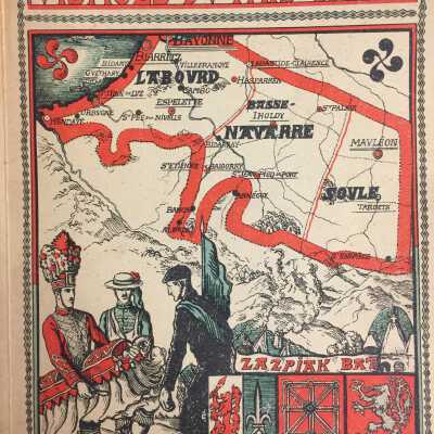 Visages du pays basque. Par Gaetan Bernoville, Michel Etcheverry, Jean Ithurriague, Philippe Veyrin. Avec des dessins hors texte par Pablo Tillac