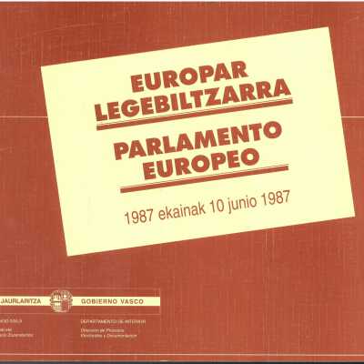 Europar legebiltzarra, 1987 ekainak 10 junio 1987 = Parlamento europeo