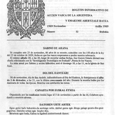 Nacion Vasca Bulletin