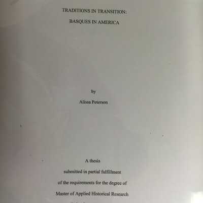 Traditions in transition : Basques in America